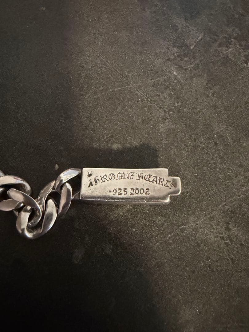 CHROME HEARTS ベイビーIDダガー ブレス　ダイヤ、メッキ加工