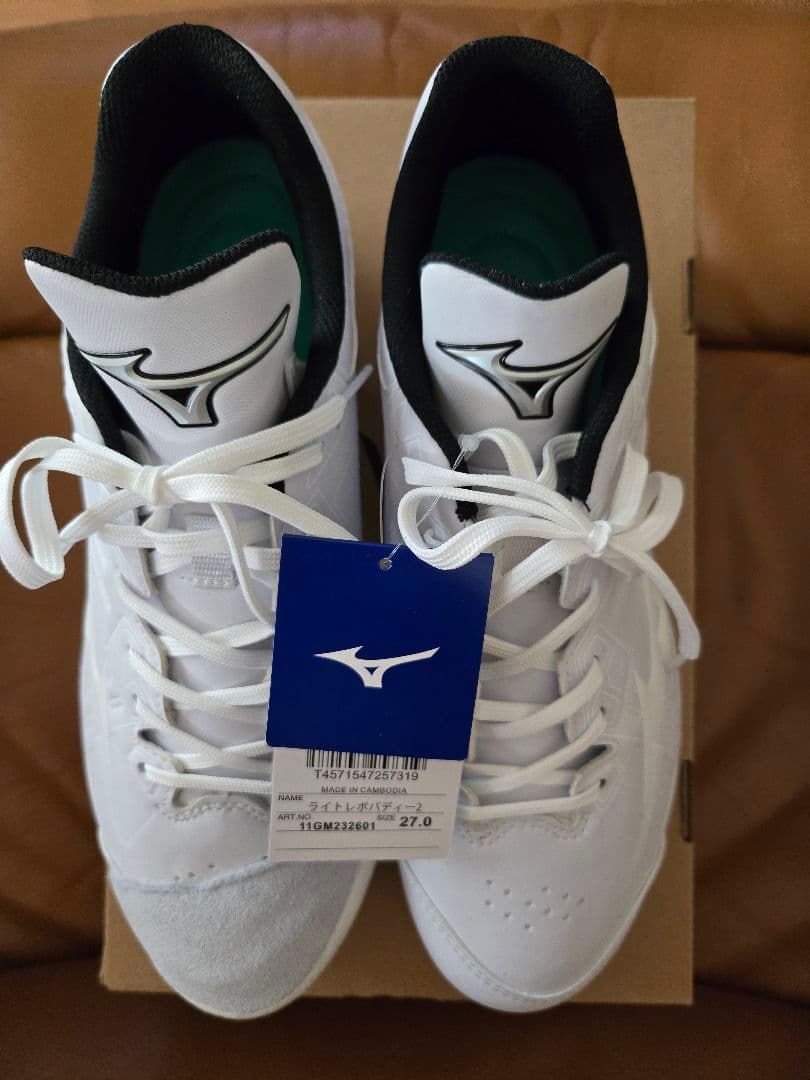★新品未使用★P革加工済み　ミズノ mizuno　野球スパイク 　27センチ
