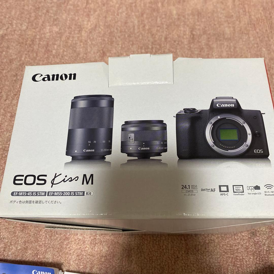 Canon EOS Kiss M ホワイト 2本レンズ付き