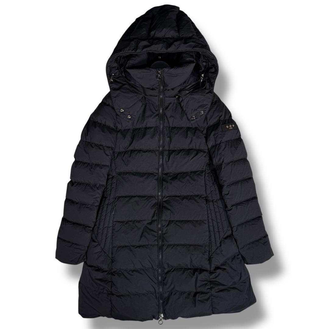 美品 TATRAS POLITEAMA 2way Aライン フレア ダウンコート