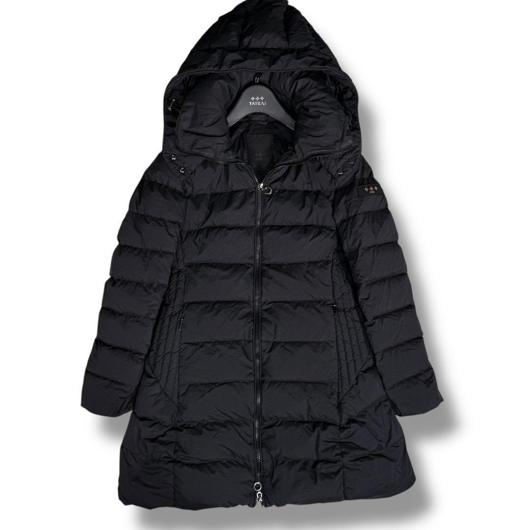 美品 TATRAS POLITEAMA 2way Aライン フレア ダウンコート