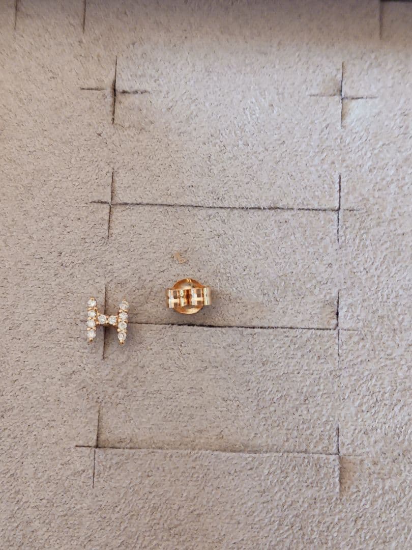 ete片耳用K18ピアス【H】