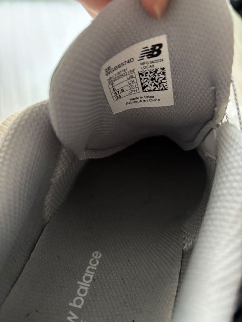 （試着大丸購入！New Balance ゴルフシューズ 24センチ。シルバー