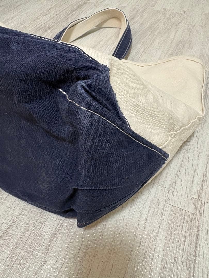 L.L.BEAN トートバッグ　ネイビー Boat and Tote USA製