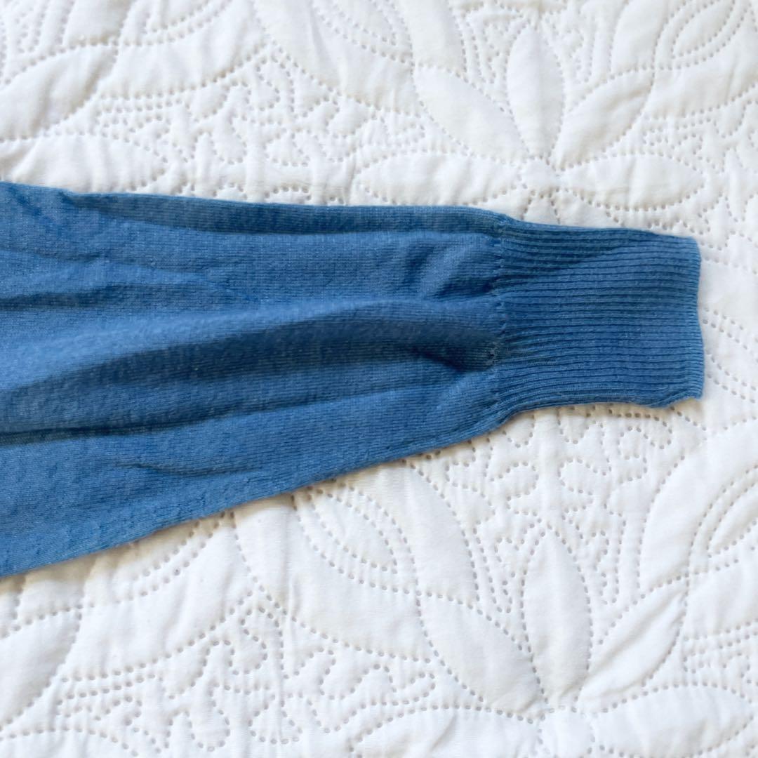 定価8万　新品未使用　ブラミンク　カシミヤ　シルク　ニットプルオーバー　36 青