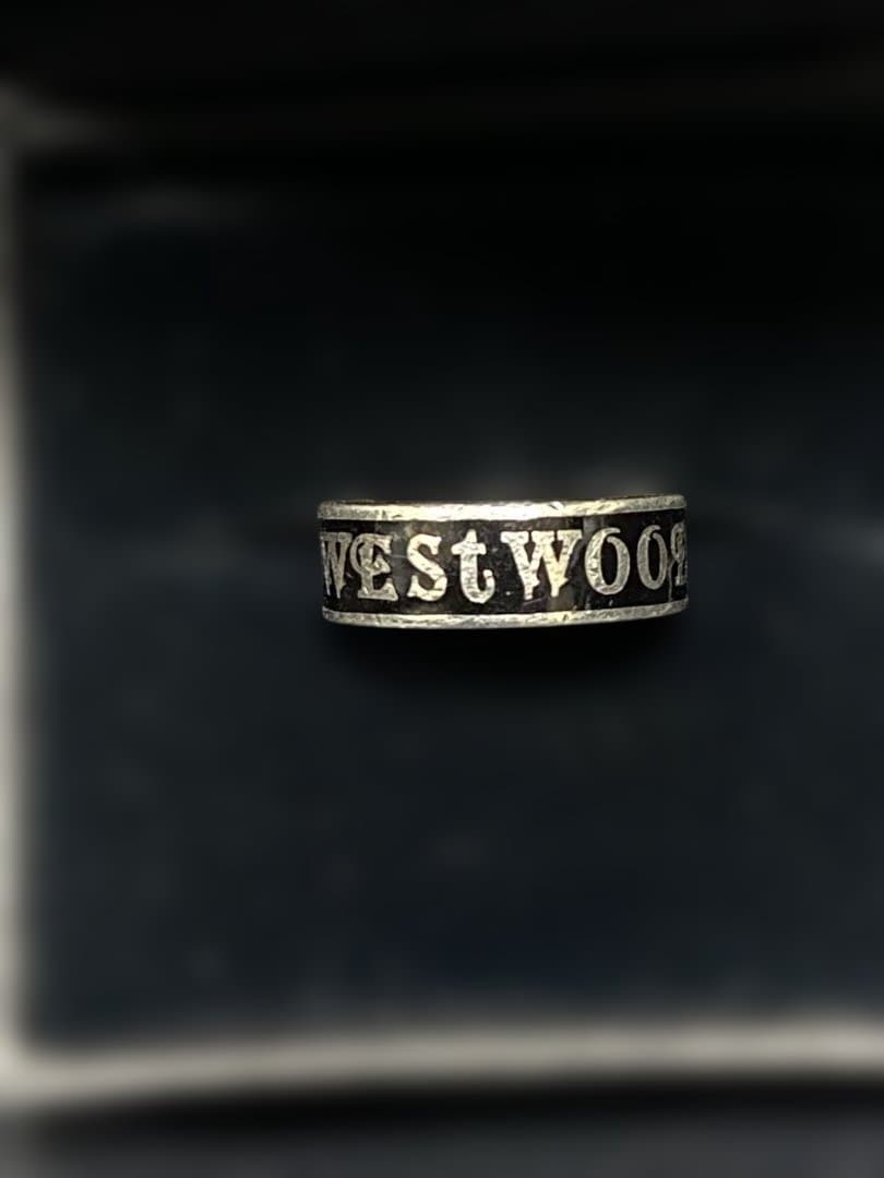 ヴィヴィアンウエストウッド　コンジットストリートリング　XS 約10号　ブラック