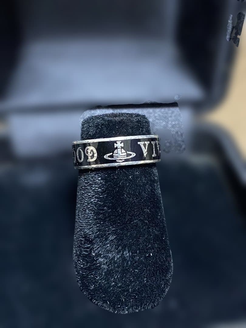 ヴィヴィアンウエストウッド　コンジットストリートリング　XS 約10号　ブラック