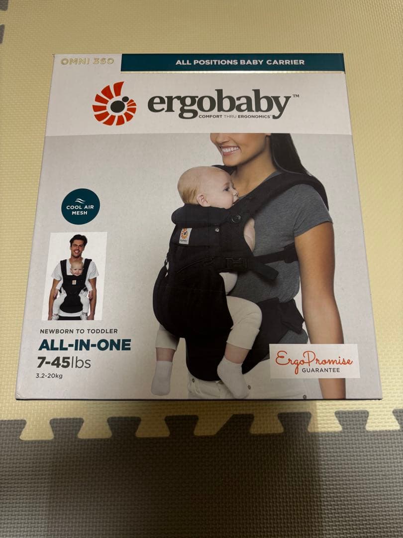 美品 ergobaby OMNI 360 ブラック 抱っこ紐
