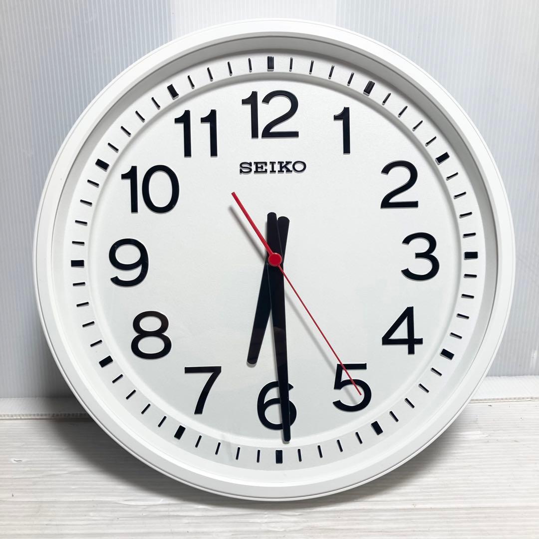 SEIKO セイコー 衛生電波時計 壁掛け時計 GP219W アナログ 白