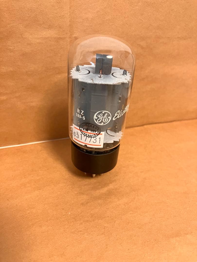 GE 7027A 真空管 4本 純正箱付 PAIRテストデータ記載