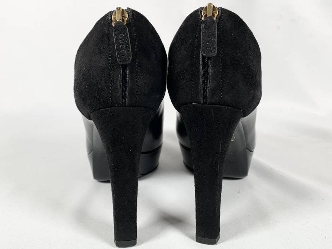 【正規品】美品 グッチ GUCCI レザー ハイヒール パンプス 35 1/2