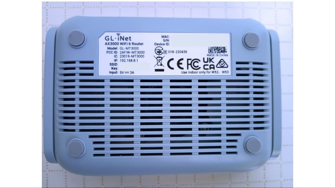 ルーター・ネットワーク機器 Wi-Fi6 Router GL.iNet Beryl AX GL-MT3000