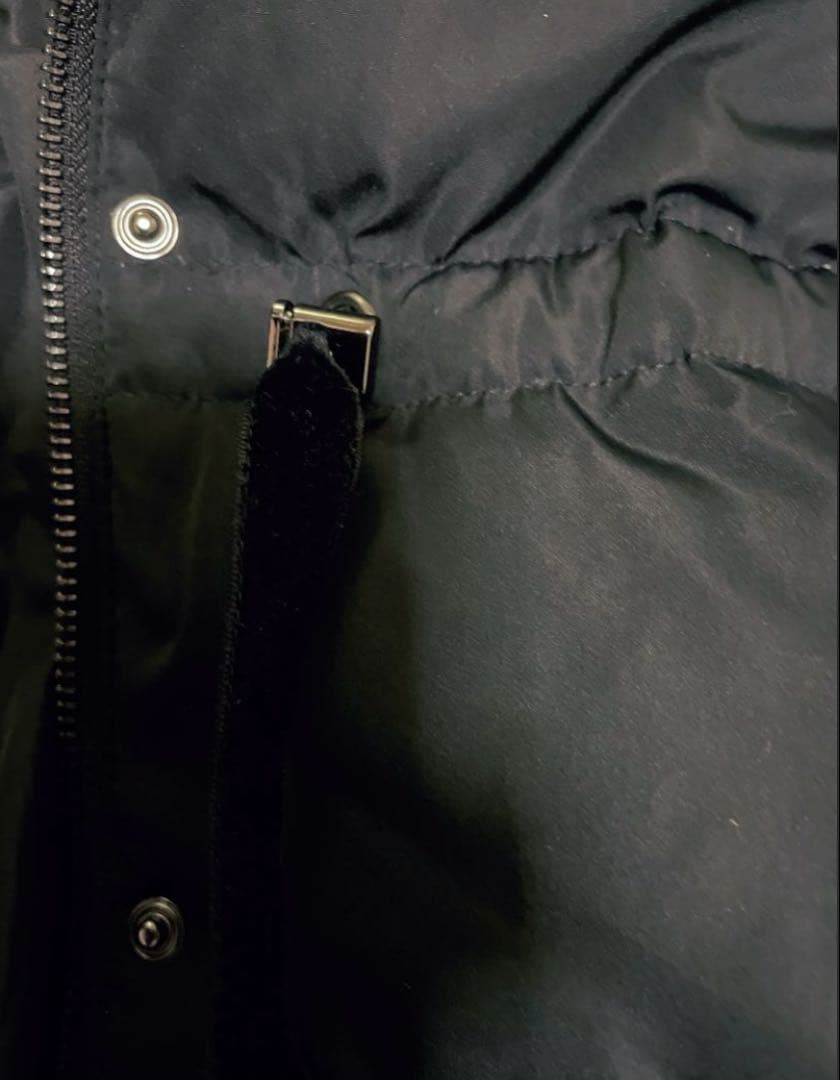 RUIRUE BOUTIQUE ラビットファーフードショート丈ダウンジャケット