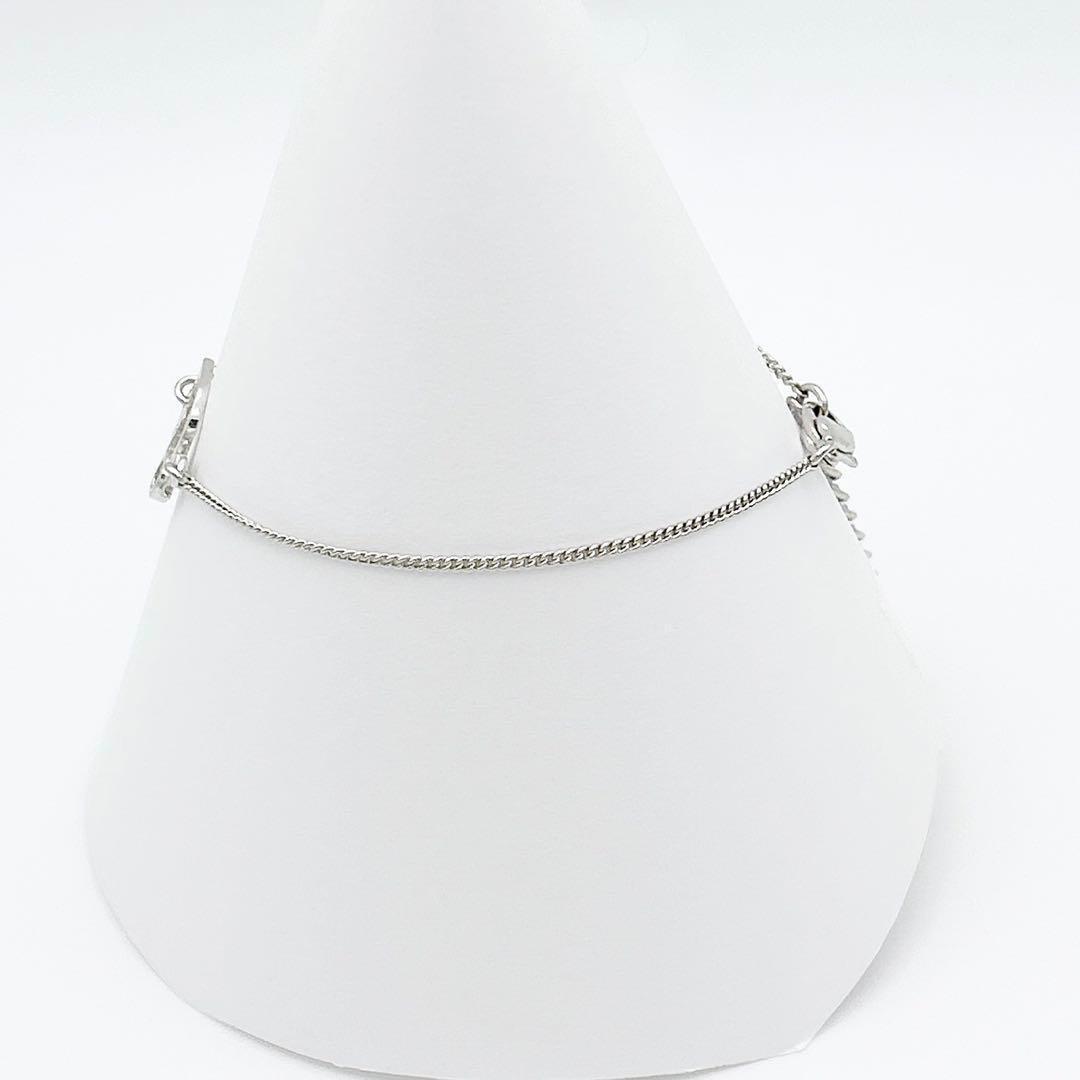 2827-1　極美品✨　Dior　ブレスレット　シルバー　CD ロゴ　刻印