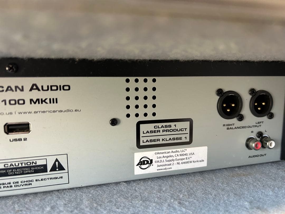 American Audio UCD-100 MKIII ラック付き