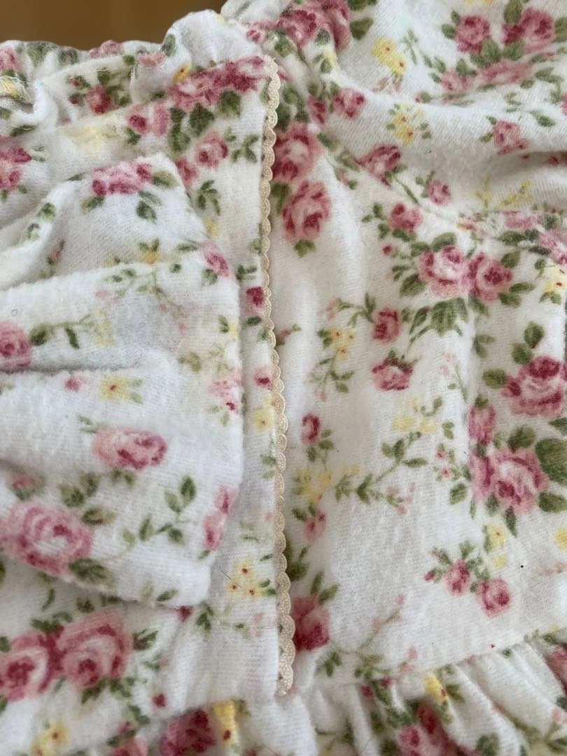 LIZ LISA リボン花柄オフショルワンピース ホワイト