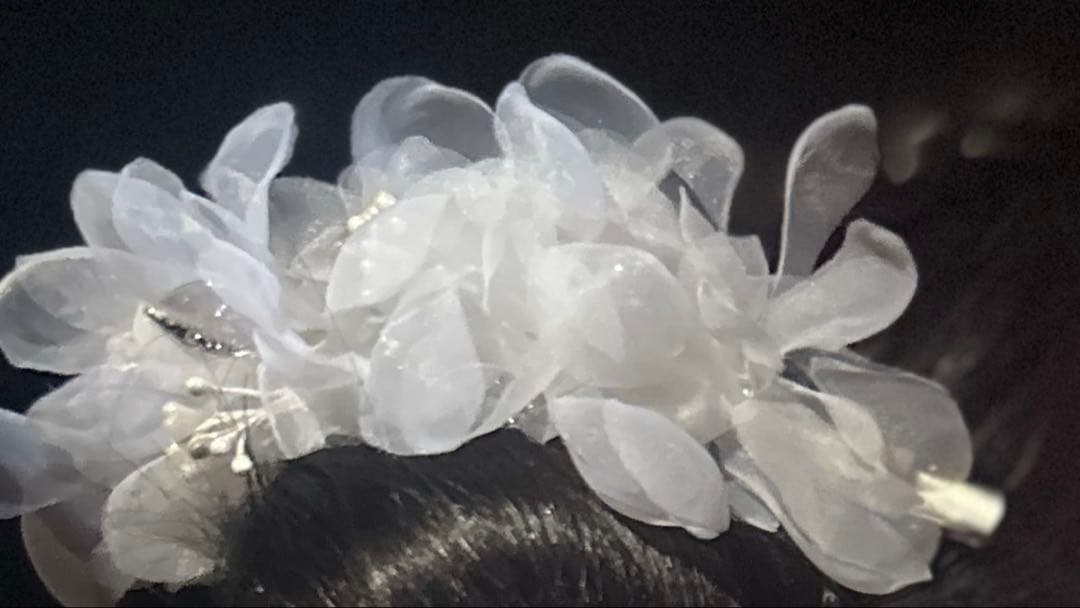 【完売品】dita✩.*˚水彩の勿忘草色 髪飾り・帯飾り付き