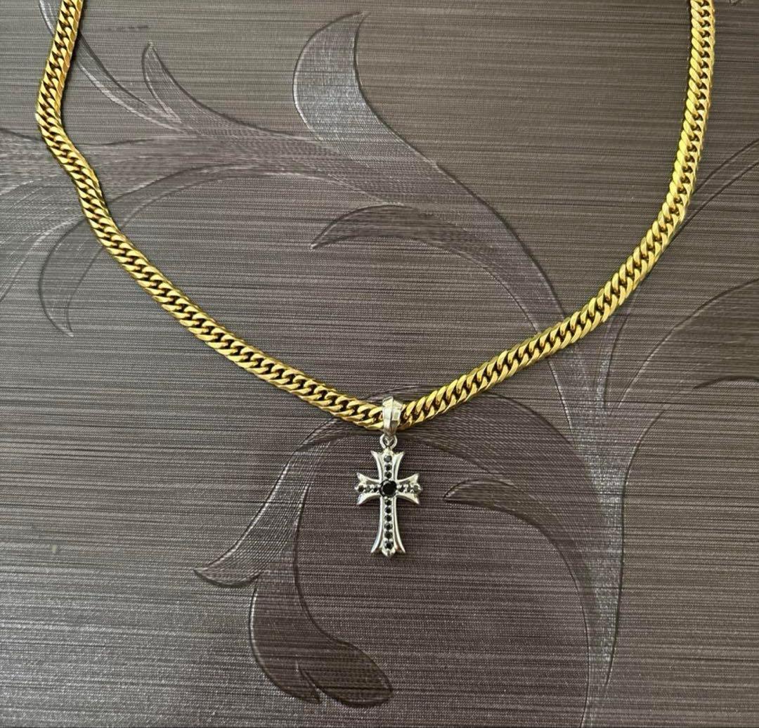 pt950 0.23ctプラチナ　クロス ペンダントトップ　約5g(4.92g)