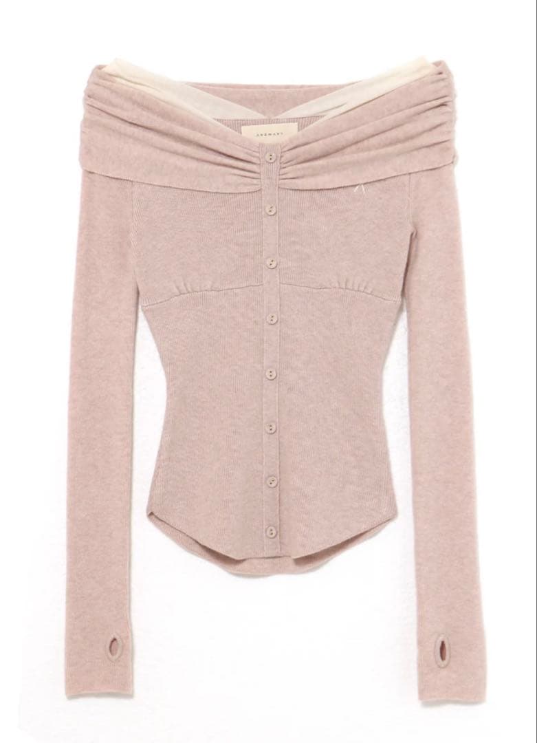 トップス andmary Shannon tulle knit tops