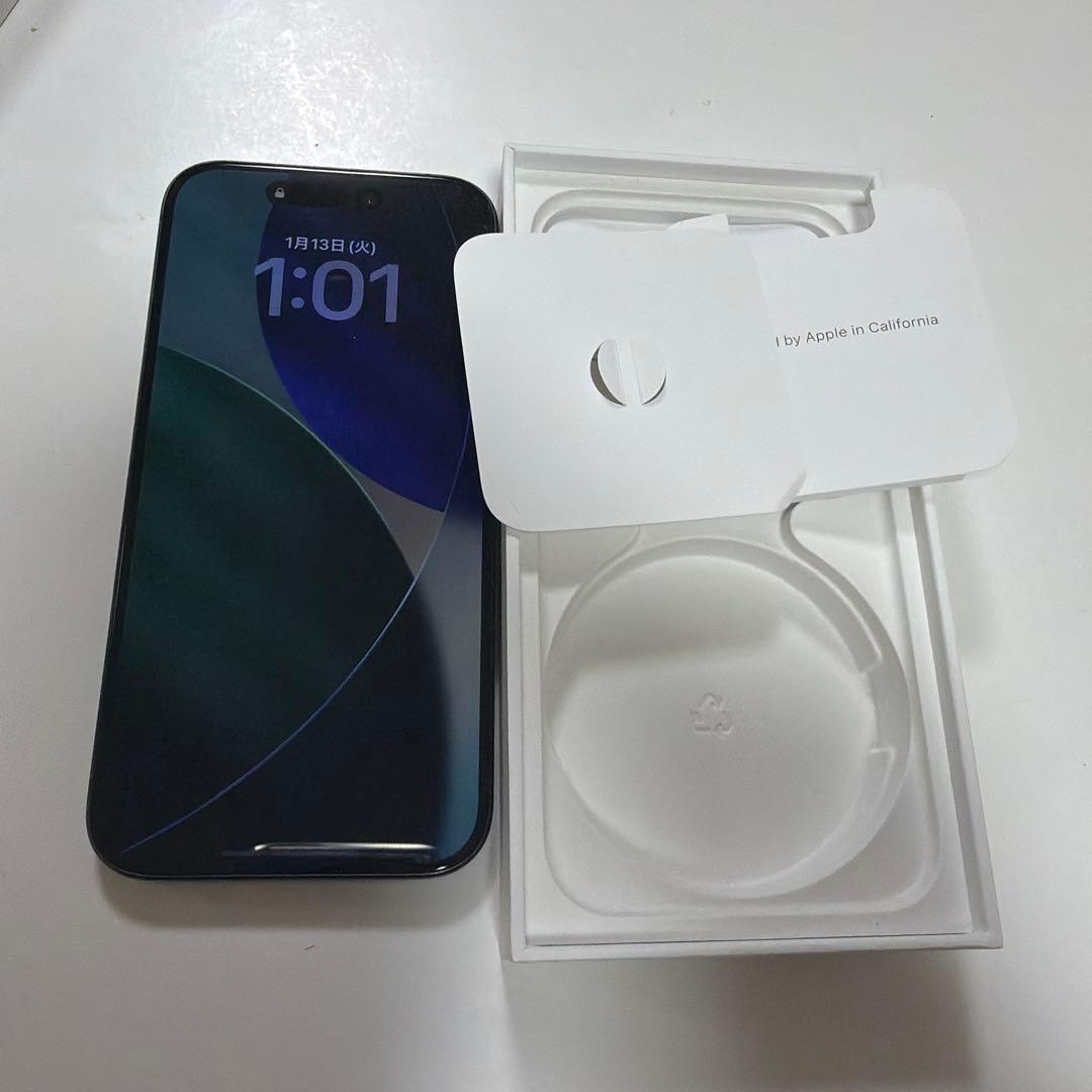 美品 iPhone15Pro ブルーチタニウム 128GB SIMフリー 箱