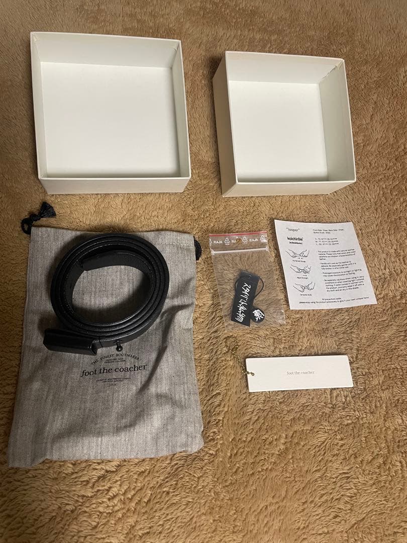 【新品未使用】フット・ザ・コーチャーとスタイリスト私物ベルト「looper」