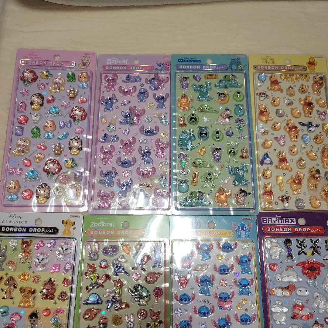 正規品　ボンボンドロップシール ディズニー　8枚セット