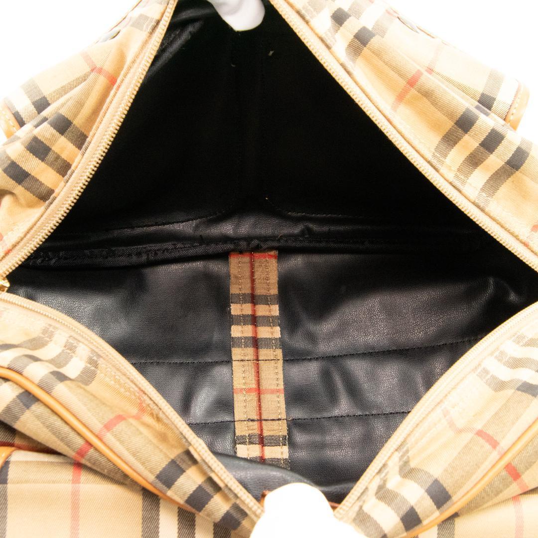 本物 バーバリー ショルダーバッグ メンズ レディース 茶色 斜め掛け チェック
