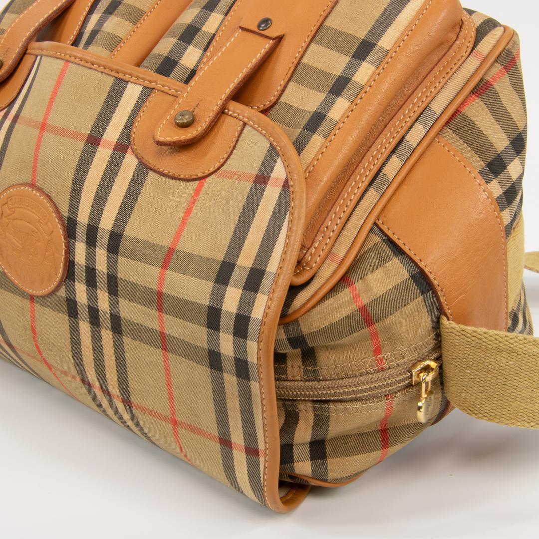 本物 バーバリー ショルダーバッグ メンズ レディース 茶色 斜め掛け チェック