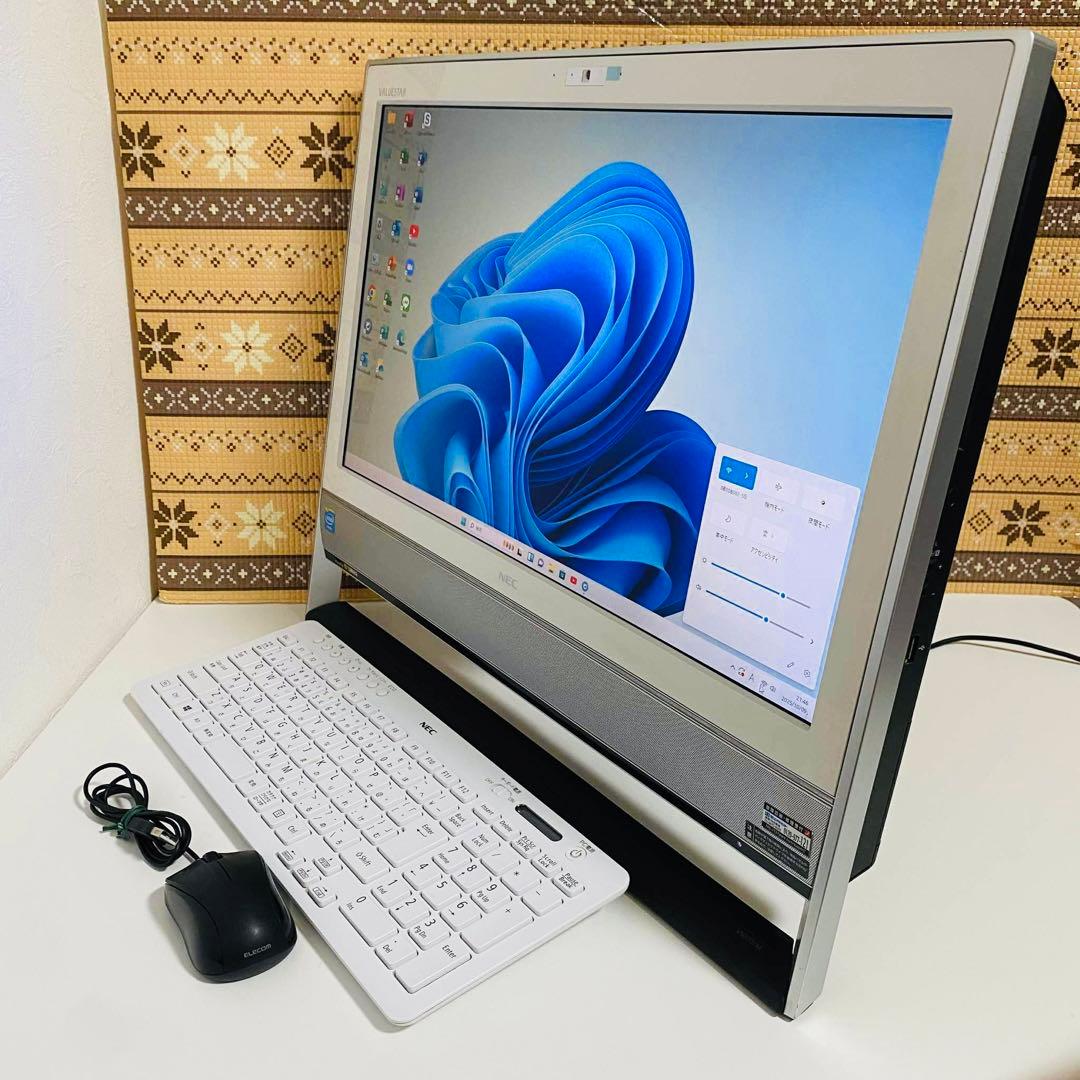 Y833 NECデスクトップSSDサクサク動くWindows11オフィス付き