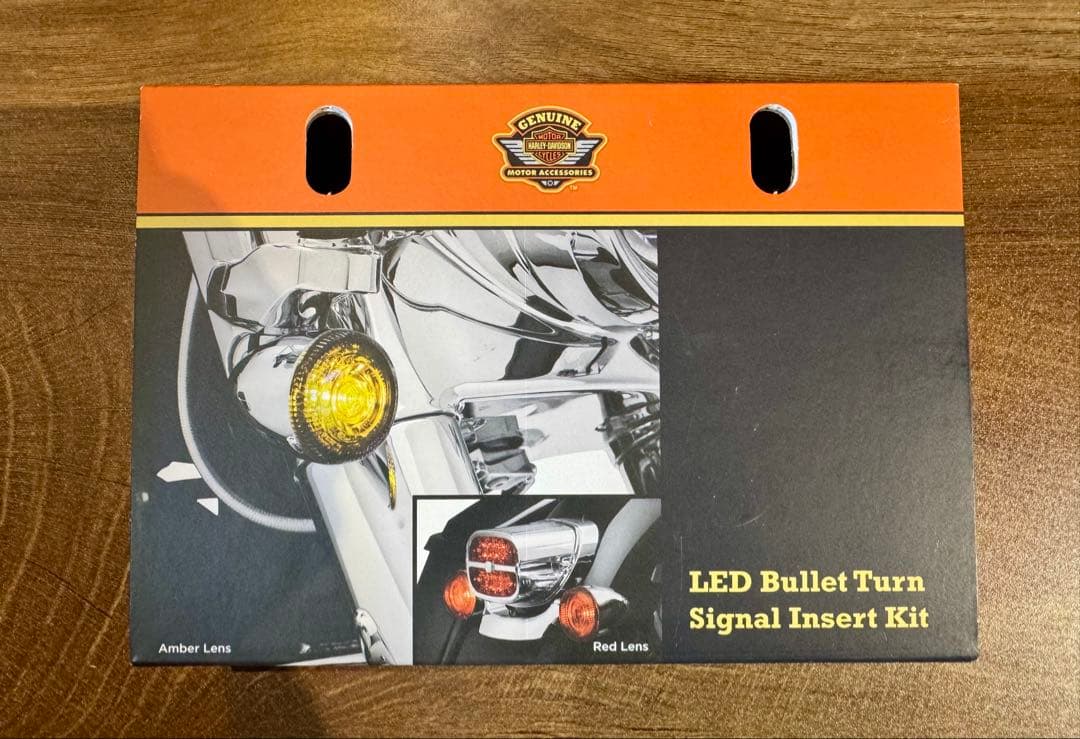 純正LEDウィンカーバレットターンシグナルインサートキット&スモークレンズ