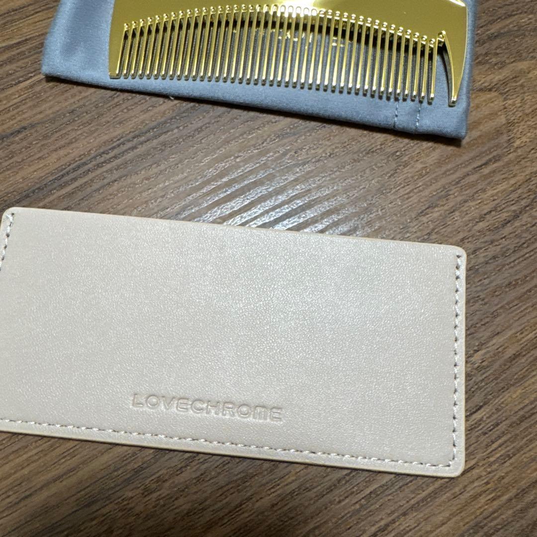 【JAL限定】LOVECHROME ゴールドコーム ケース付き