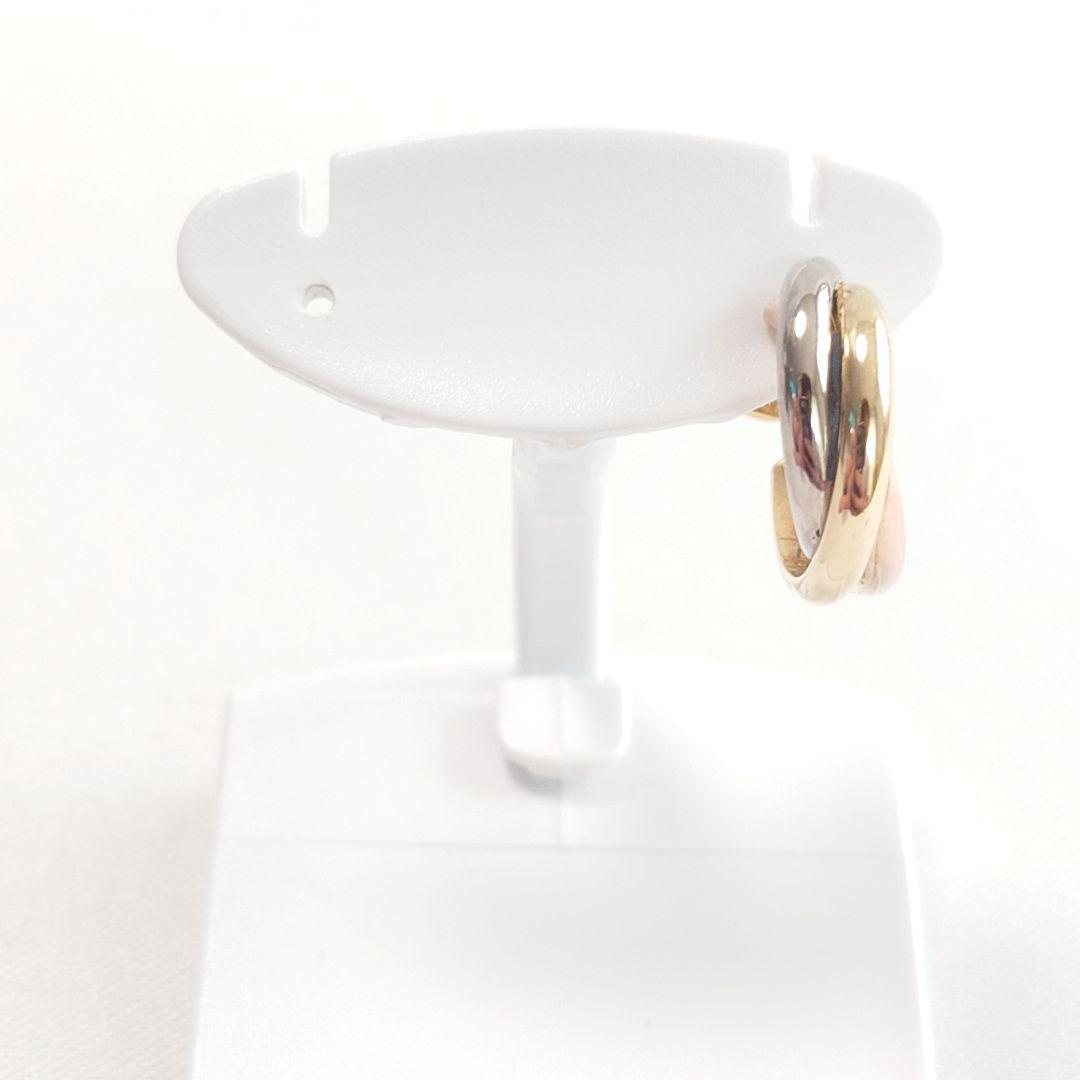 【磨き済み】カルティエ トリニティ フープ ピアス 片耳用 6460