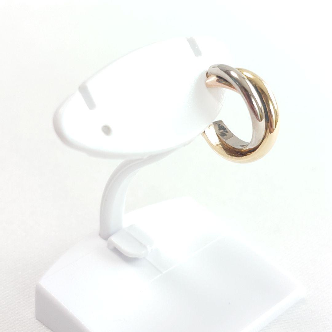 【磨き済み】カルティエ トリニティ フープ ピアス 片耳用 6460