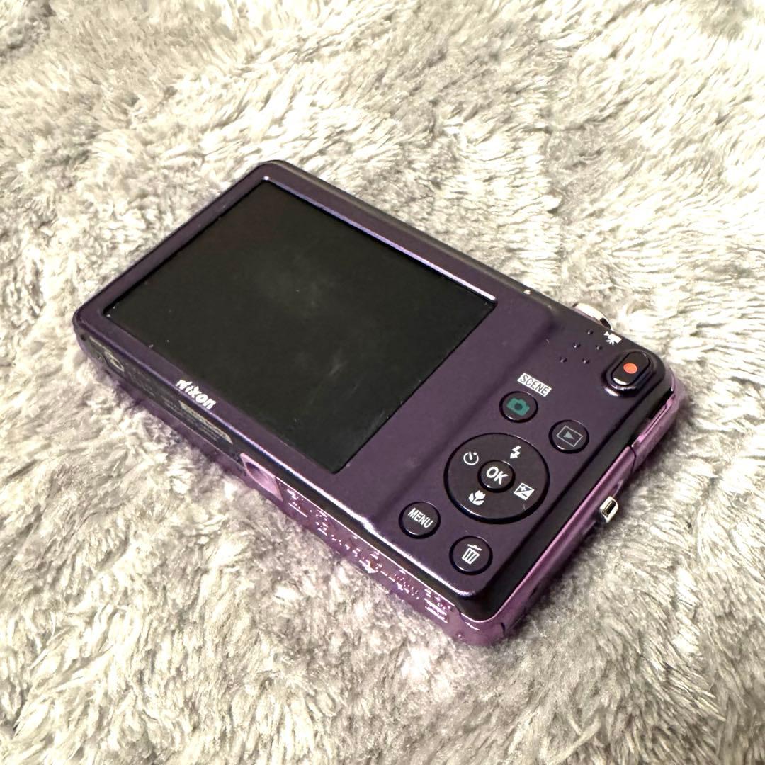 Nikon COOLPIX S3500 パープル デジカメ【充電器・電池付】