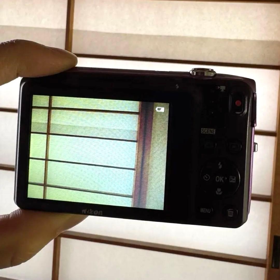Nikon COOLPIX S3500 パープル デジカメ【充電器・電池付】