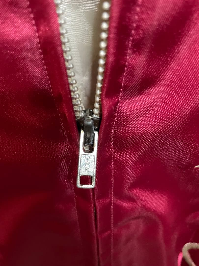 刺繍鷹デザイン スカジャン Mサイズ　ファースト商会80'