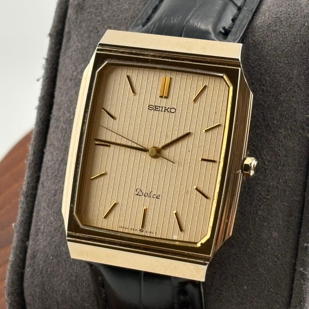 【極美品】セイコー　ドルチェ　9531-5160 アイボリー　クォーツ