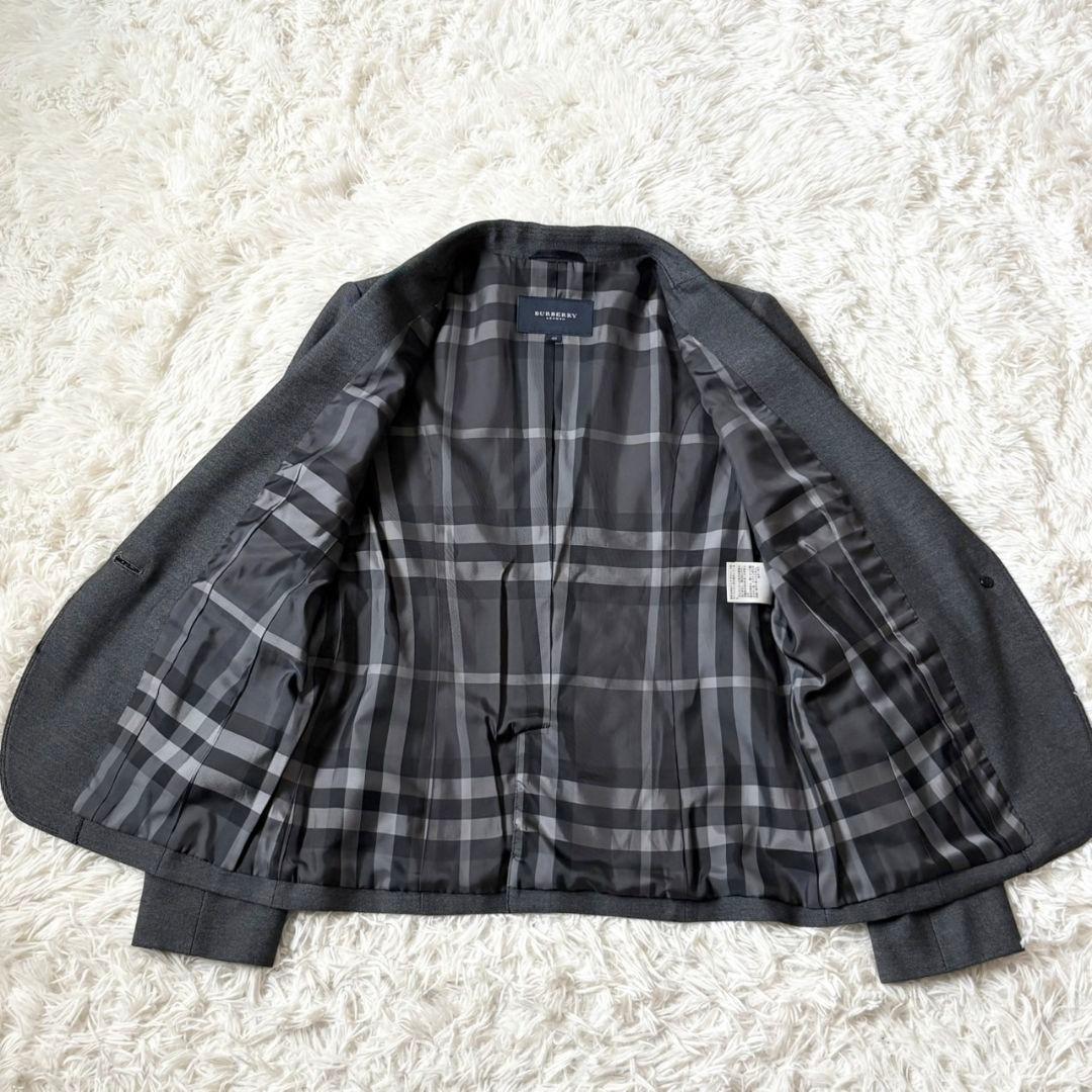 極美品 バーバリー ロンドン スーツ セットアップ スカート ノバチェック 1B