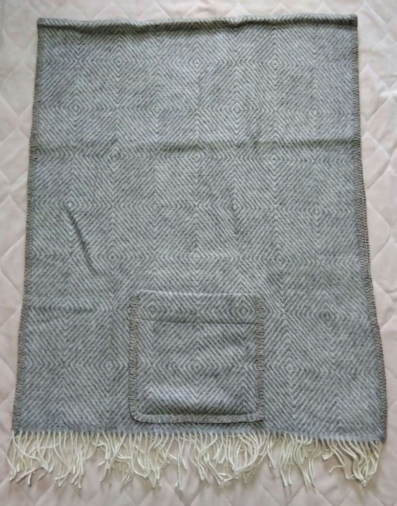 LAPUAN KANKURIT　ラプアンカンクリ／ ポケット付きストール　グレー