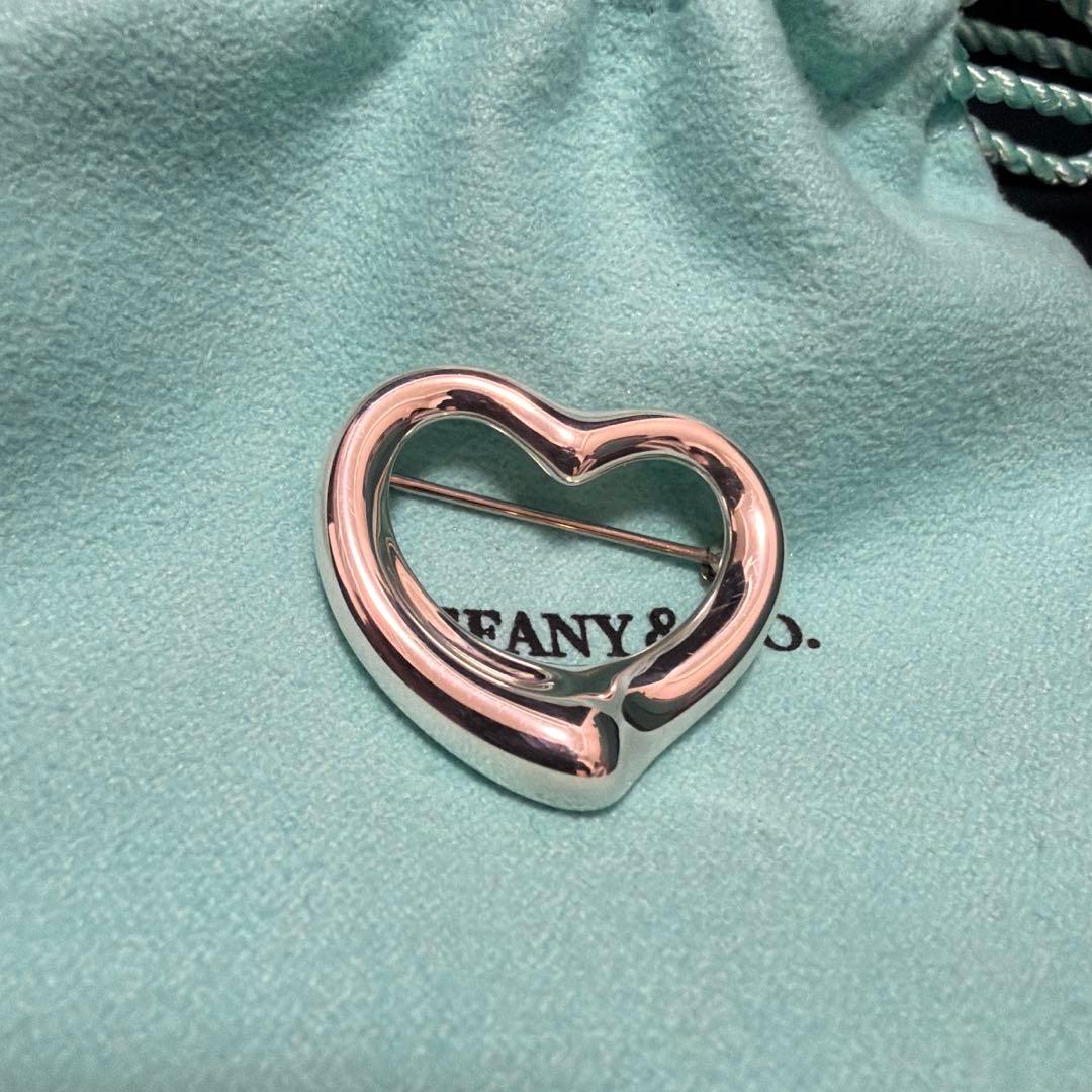 【美品・付属品完備】ティファニー パロマピカソ オープンハート ブローチ 925