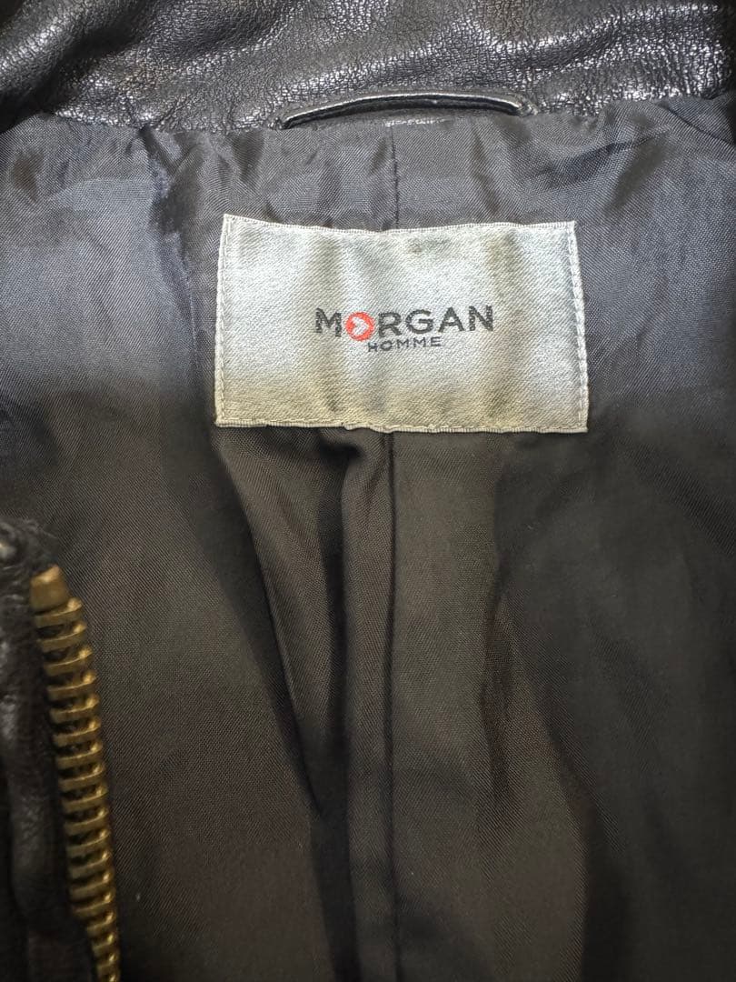 期間限定値下げ！ MORGAN HOMME 黒レザージャケット