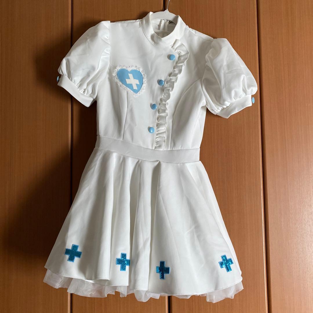 【タイムセール】malymoon ラブティントスカルナース 白（ナース服）