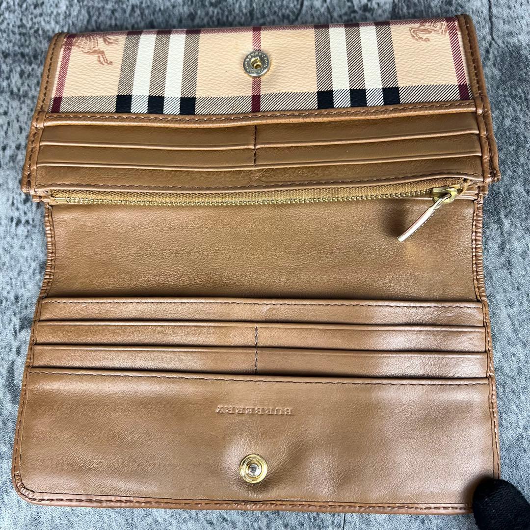 BURBERRY ノバチェック ホースロゴ 長財布