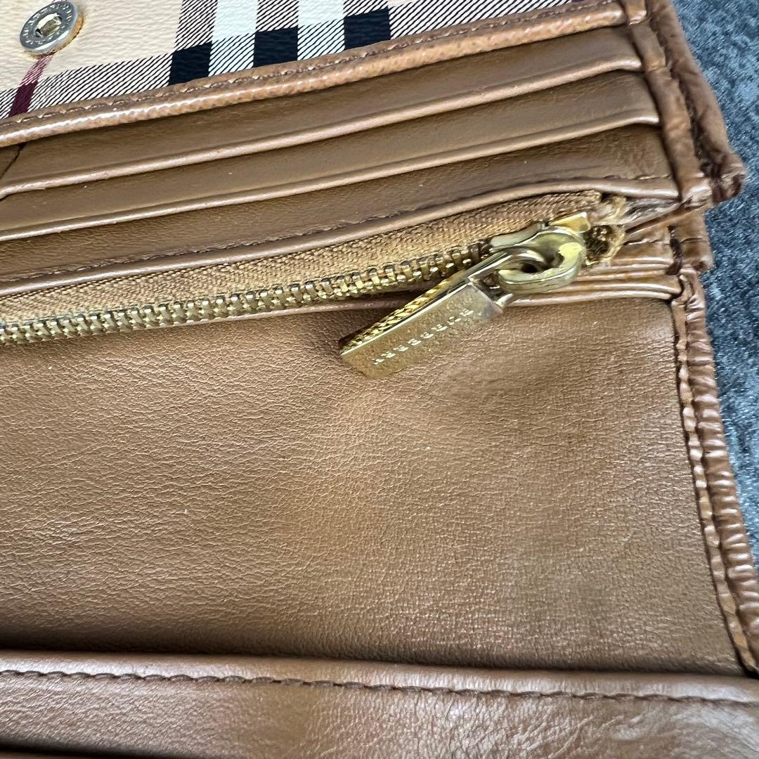 BURBERRY ノバチェック ホースロゴ 長財布