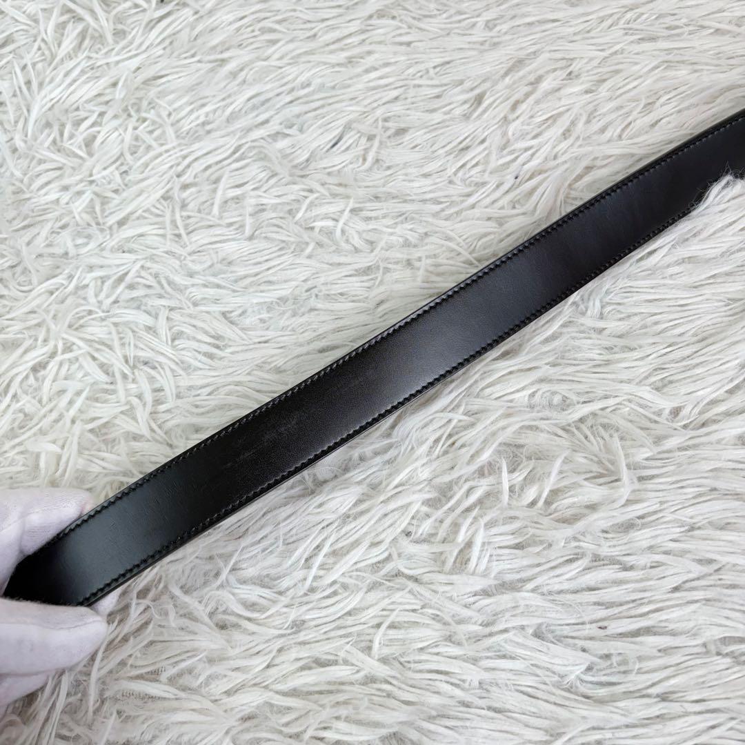 極美品/付属品完備✨ ブルガリ レザー ベルト レッタンゴロ シルバーバックル