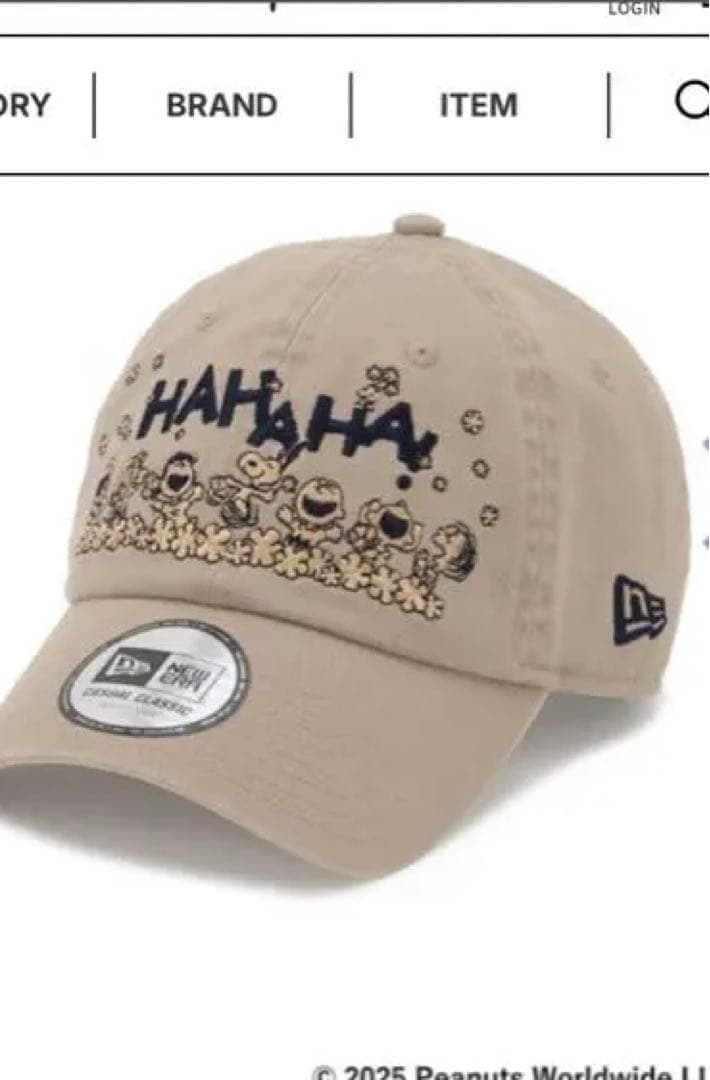 新品未使用タグ付NEW ERA 阪急限定　スヌーピーキャップ HA HA HA