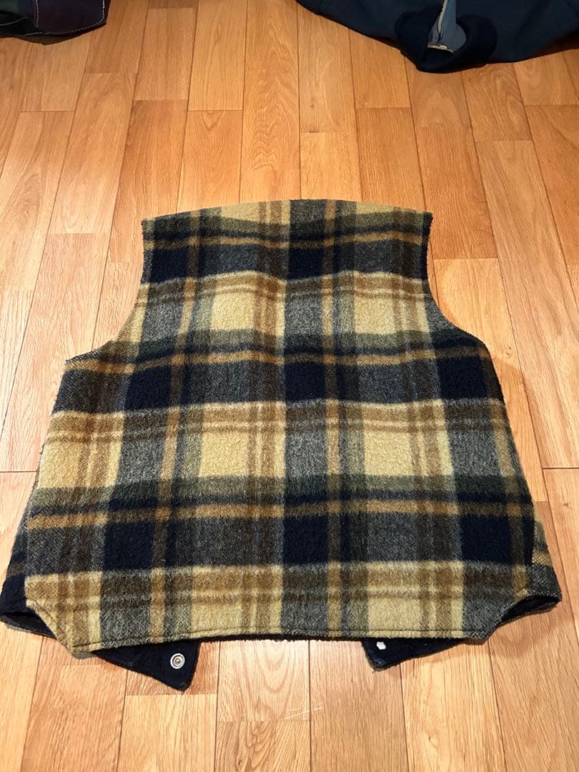 50s ハンティングベスト　チェック　us vintage