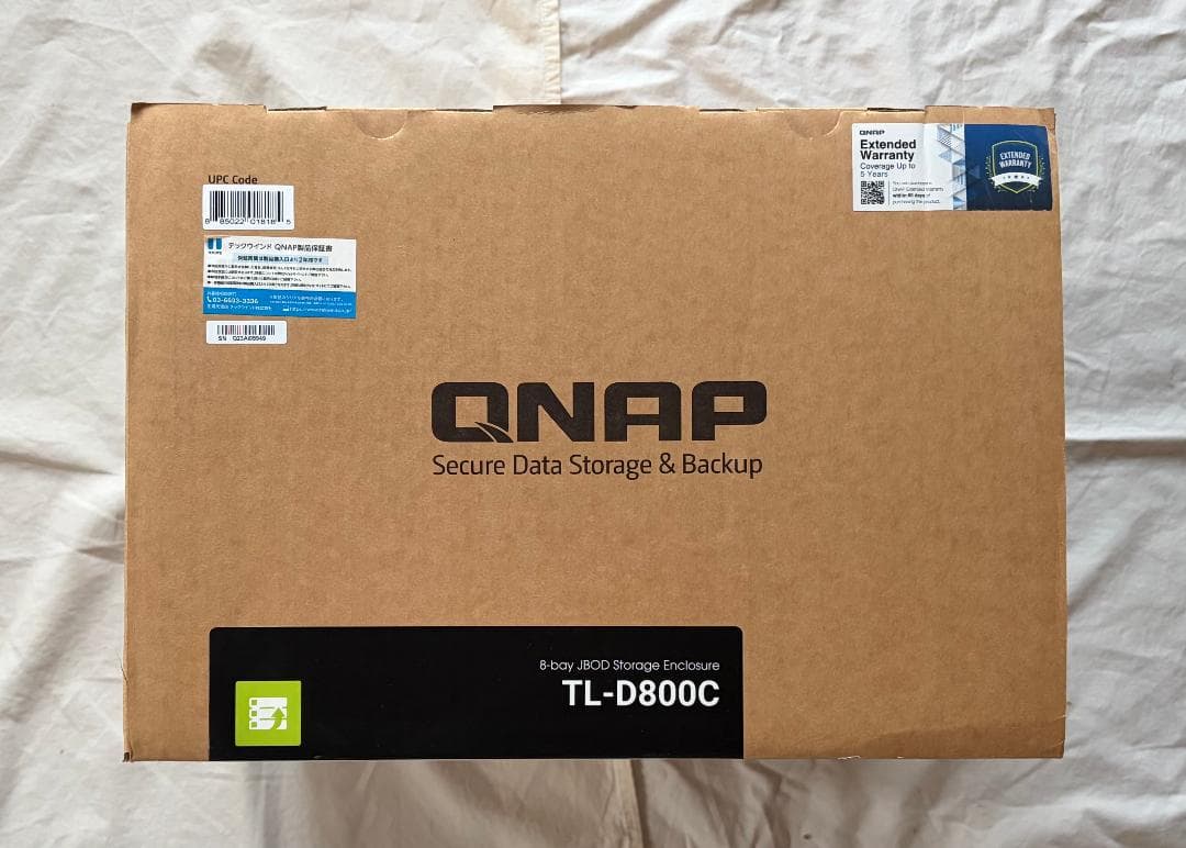 QNAP TL-D800C 8ベイ JBODストレージエンクロージャ