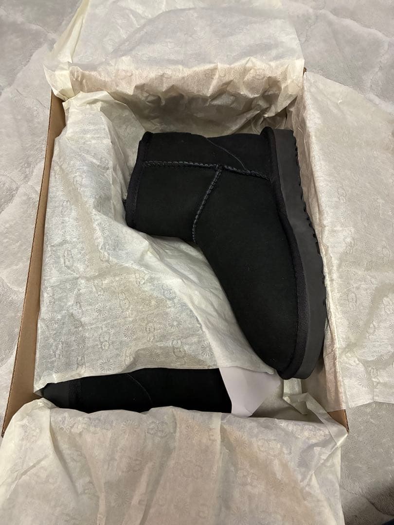 ブラック ムートンブーツ