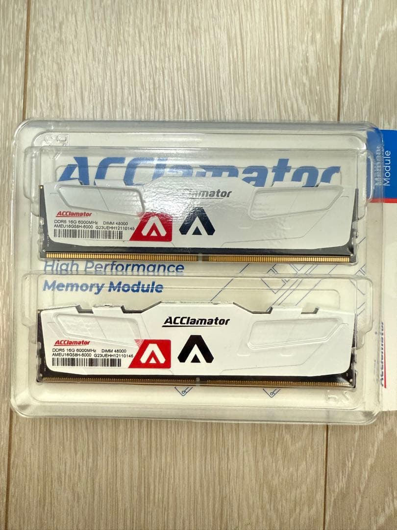 ACClamator DDR5 32GB-6000MHz (16GB×2枚 )